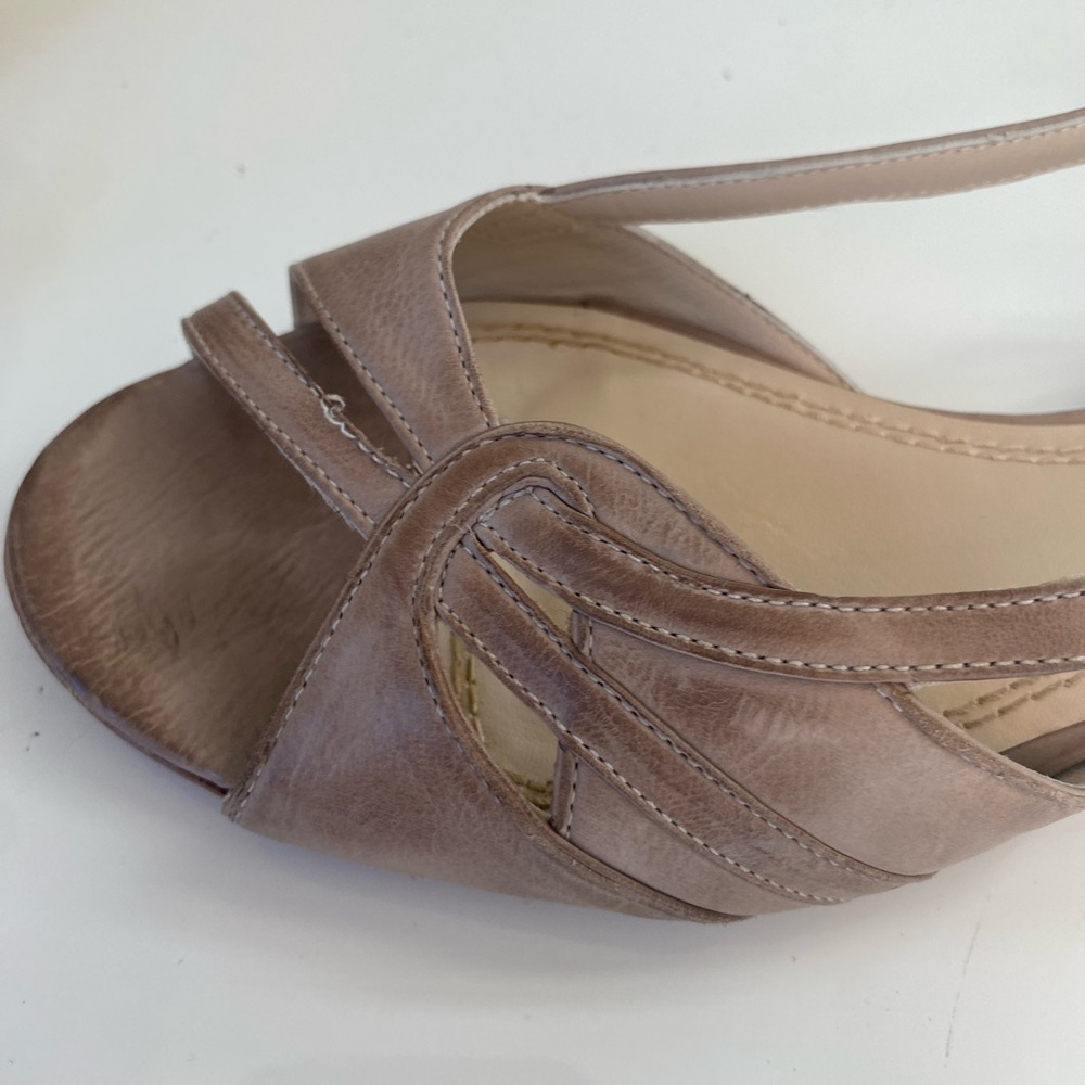 $335 N.D.C. Made by Hand Esmeralda Sandals Aged Florida Wash Taupe EU 36 / US 6 - Picture 3 of 11